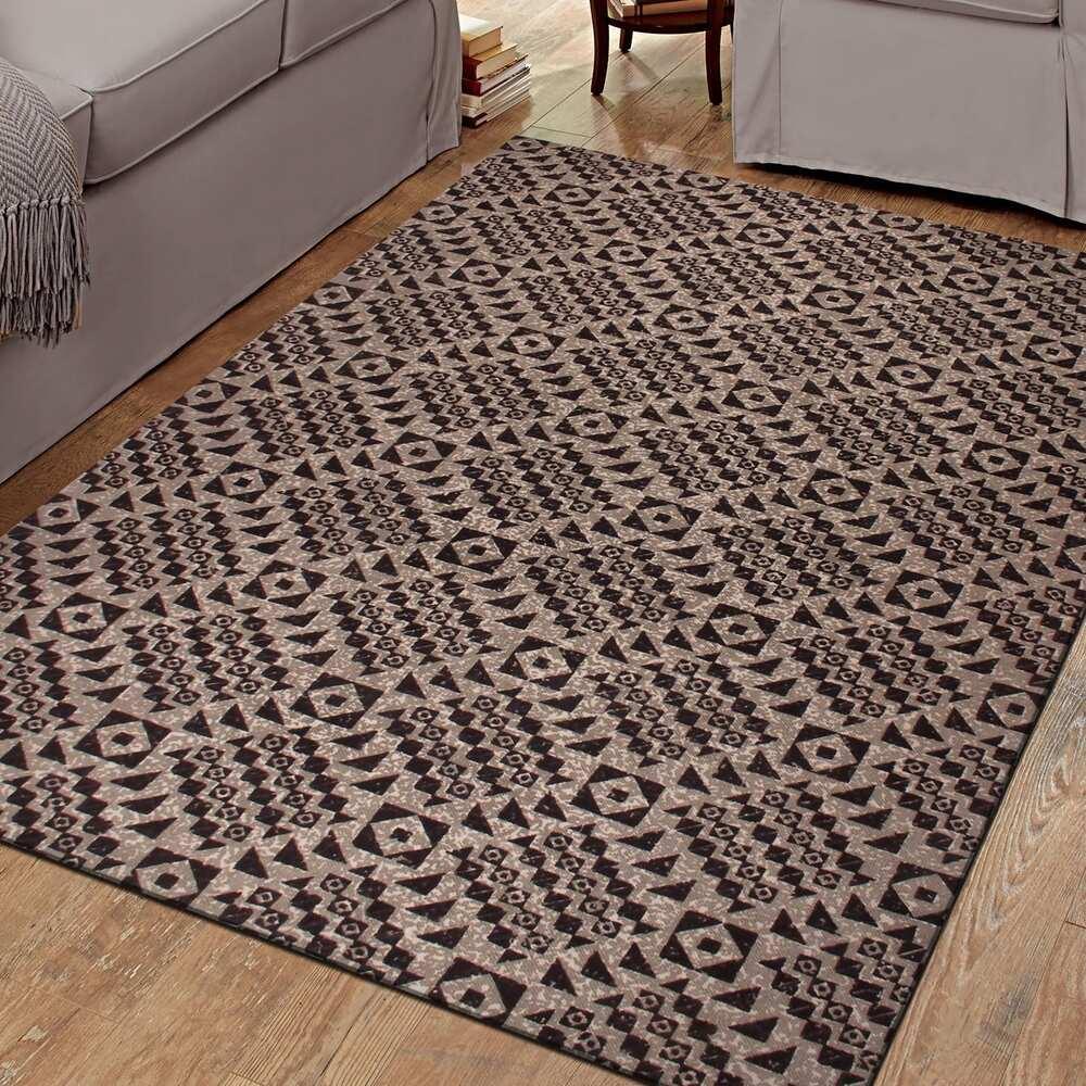 Acadia Diamond Printed Flat Weave Cotton Area Rug - Rugs by Superior