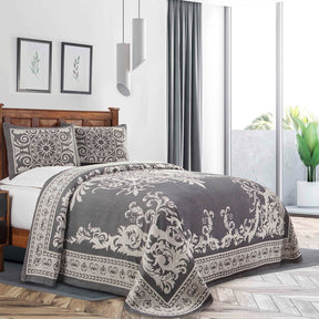 Adalie Cotton Blend Woven Jacquard Medallion Bedspread Set - Bedspread by Superior