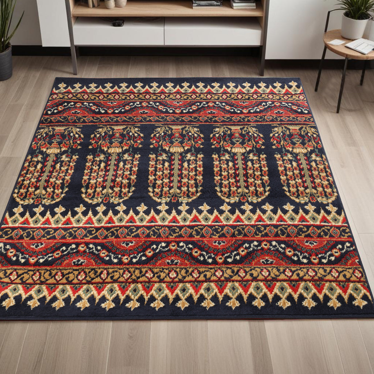 Adena Bohemian Floral Geometric Large Area Rugs or Runner Rug - Rugs by Superior