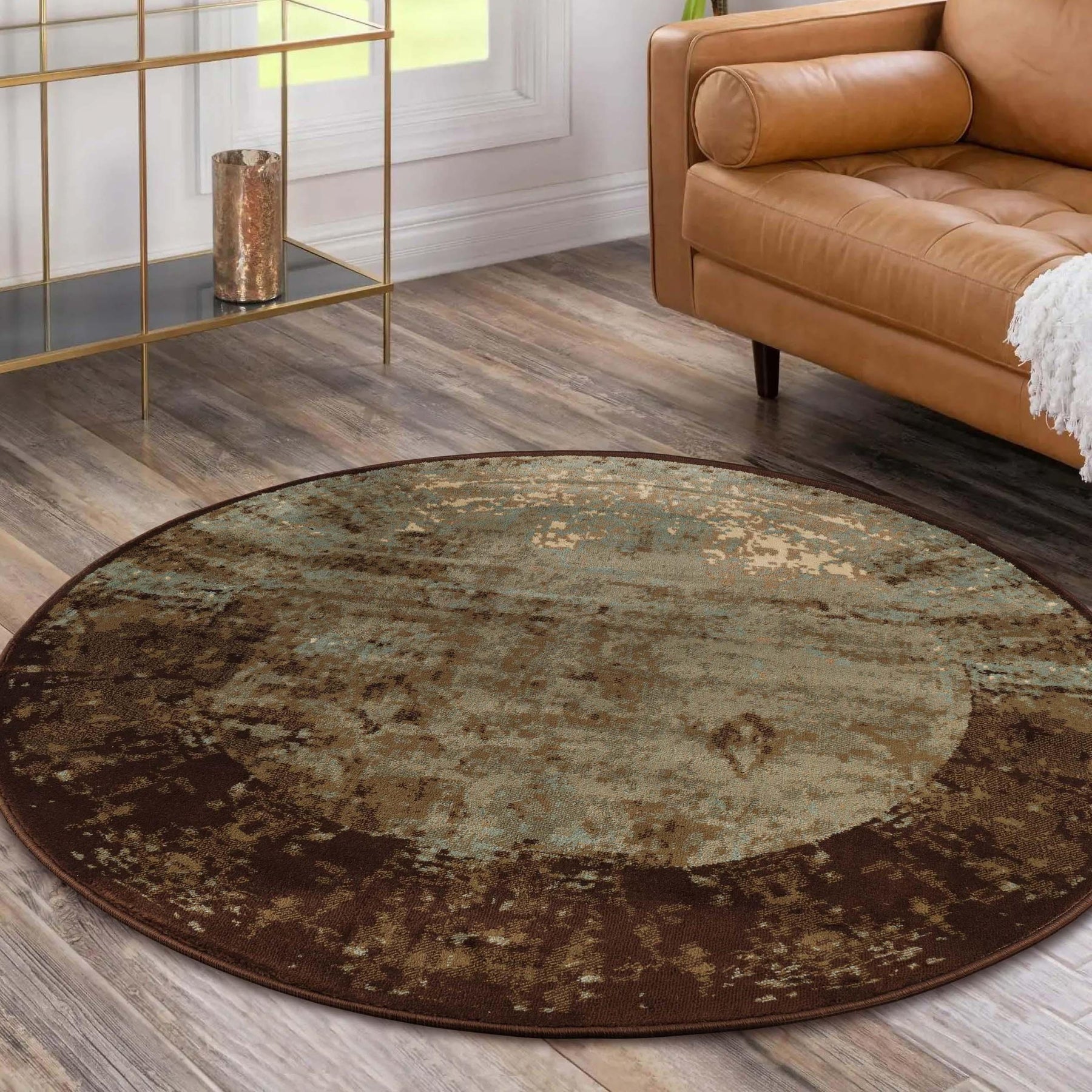 Afton Acid Wash Gradient Indoor Area Rug or Runner Or Door Mat - Rugs by Superior