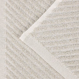 Amelia Cotton Blend Diagonal Ribbed Face Towels Washcloths, Set of 12 - Face Towel by Superior