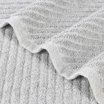 Amelia Cotton Blend Textured Diagonal Ribbed 12 Piece Towel Set - Towel Set by Superior