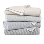 Amelia Cotton Blend Textured Diagonal Ribbed 12 Piece Towel Set - Towel Set by Superior