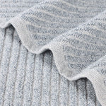 Amelia Cotton Blend Textured Diagonal Ribbed 3 Piece Towel Set - Towel Set by Superior