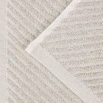 Amelia Cotton Blend Textured Diagonal Ribbed 3 Piece Towel Set - Towel Set by Superior