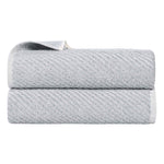 Amelia Cotton Blend Textured Diagonal Ribbed Bath Sheets, Set of 2 - Bath Sheet by Superior