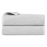 Amelia Cotton Blend Textured Diagonal Ribbed Bath Sheets, Set of 2 - Bath Sheet by Superior