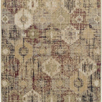 Arabella Distressed Retro Geometric Large Area Rugs or Runner Rug - Rugs by Superior