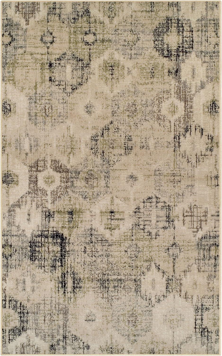 Arabella Distressed Retro Geometric Large Area Rugs or Runner Rug - Rugs by Superior