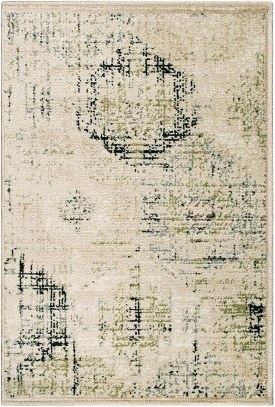 Arabella Distressed Retro Geometric Large Area Rugs or Runner Rug - Rugs by Superior