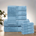 Aria Turkish Cotton Heavyweight Absorbent Solid 10 Piece Plush Towel Set - Towel Set by Superior