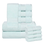 Aria Turkish Cotton Heavyweight Absorbent Solid 10 Piece Plush Towel Set - Towel Set by Superior