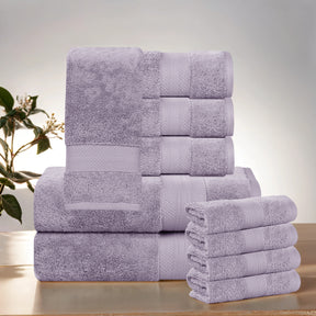 Aria Turkish Cotton Heavyweight Absorbent Solid 10 Piece Plush Towel Set - Towel Set by Superior