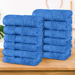 Atlas Cotton Absorbent Heavyweight Face Towel Washcloth Set of 12 - Face Towel by Superior