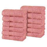 Atlas Cotton Absorbent Heavyweight Face Towel Washcloth Set of 12 - Face Towel by Superior