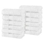 Atlas Cotton Absorbent Heavyweight Face Towel Washcloth Set of 12 - Face Towel by Superior