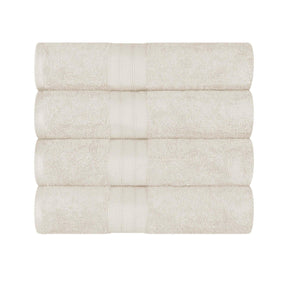 Atlas Cotton Plush Absorbent Heavyweight 4 Piece Bath Towel Set - Bath Towel by Superior