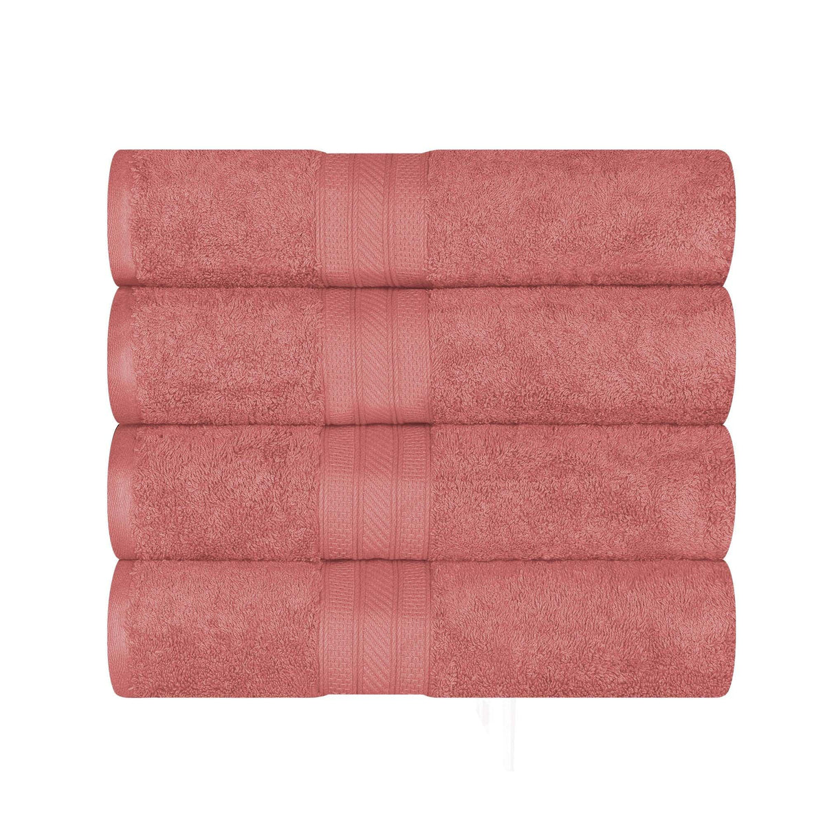 Atlas Cotton Plush Absorbent Heavyweight 4 Piece Bath Towel Set - Bath Towel by Superior