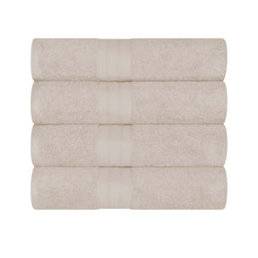 Atlas Cotton Plush Absorbent Heavyweight 4 Piece Bath Towel Set - Bath Towel by Superior