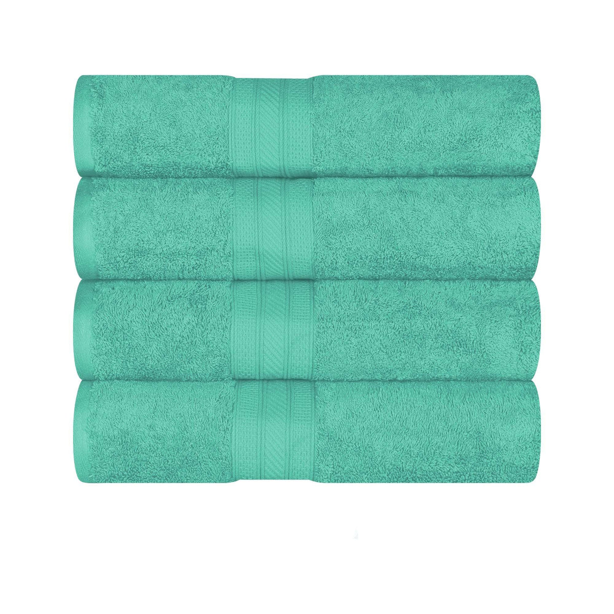 Atlas Cotton Plush Absorbent Heavyweight 4 Piece Bath Towel Set - Bath Towel by Superior