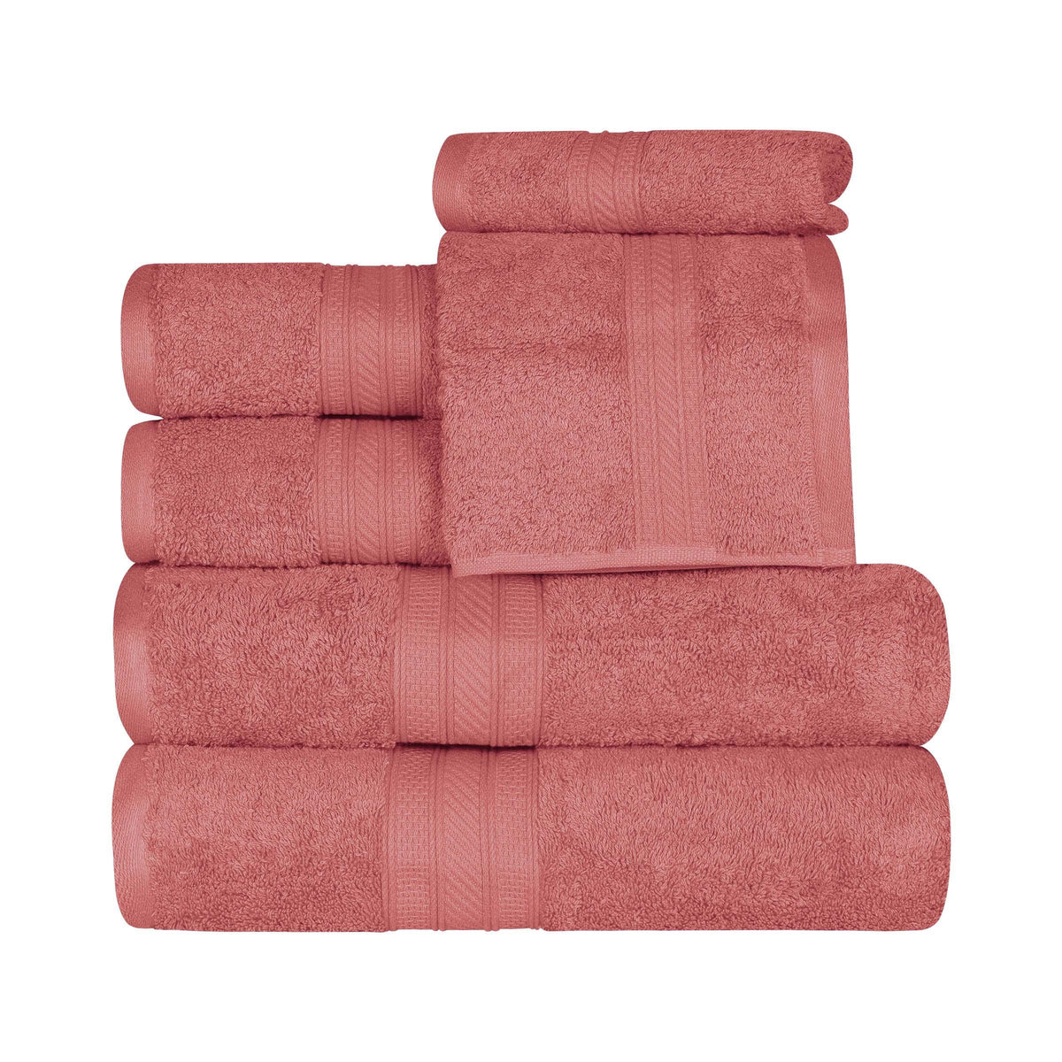 Atlas Cotton Plush Absorbent Heavyweight 6 Piece Towel Set - Towel Set by Superior