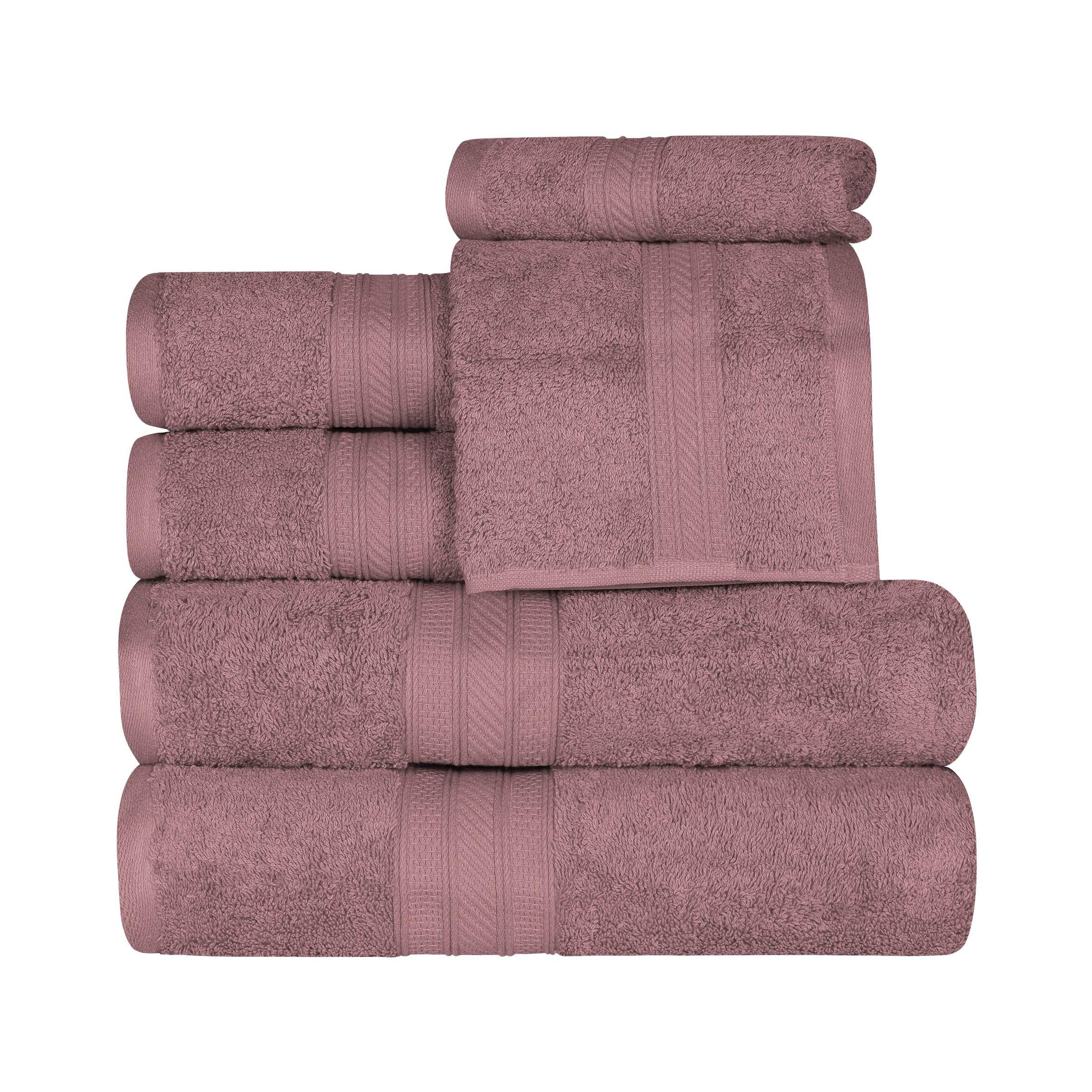 Atlas Cotton Plush Absorbent Heavyweight 6 Piece Towel Set - Towel Set by Superior