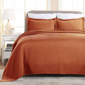 Basket Weave Matelasse Cotton Bedspread Set - Bedspread by Superior