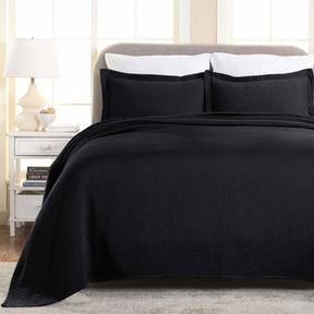 Basket Weave Matelasse Cotton Bedspread Set - Bedspread by Superior