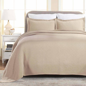 Basket Weave Matelasse Cotton Bedspread Set - Bedspread by Superior