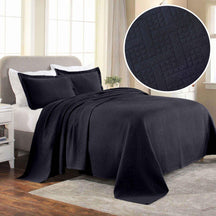 Basket Weave Matelasse Cotton Bedspread Set - Bedspread by Superior