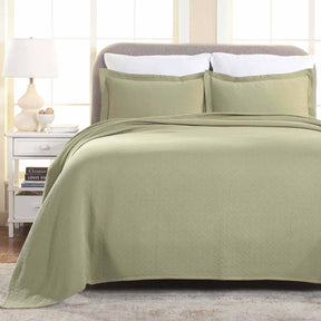 Basket Weave Matelasse Cotton Bedspread Set - Bedspread by Superior