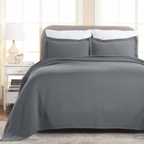 Basket Weave Matelasse Cotton Bedspread Set - Bedspread by Superior