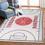 Basketball Court Non-Slip Kids Playroom Indoor Washable Area Rug - Rugs by Superior