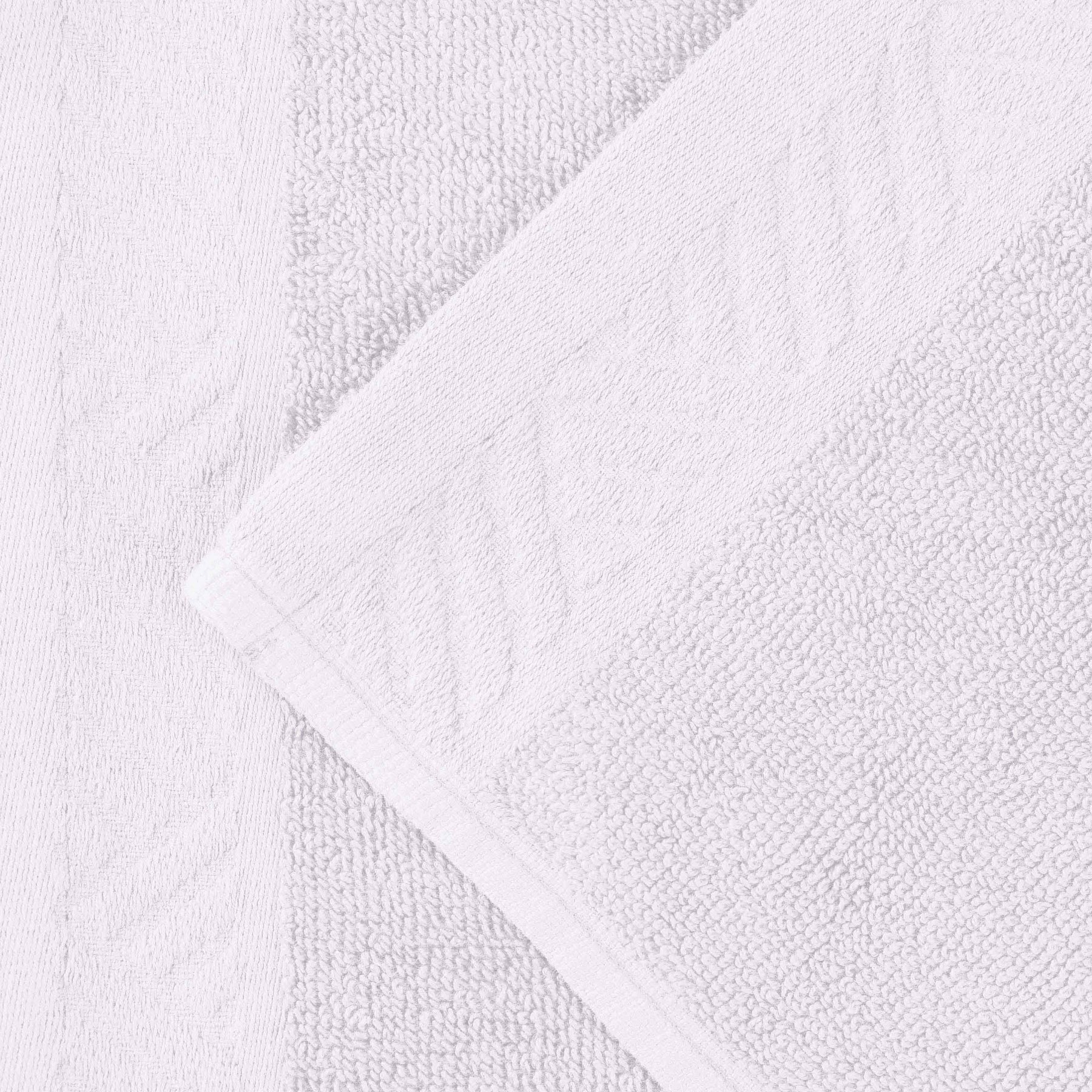 Basketweave Egyptian Cotton Jacquard and Solid Bath Towel Set of 4 - Bath Towel by Superior