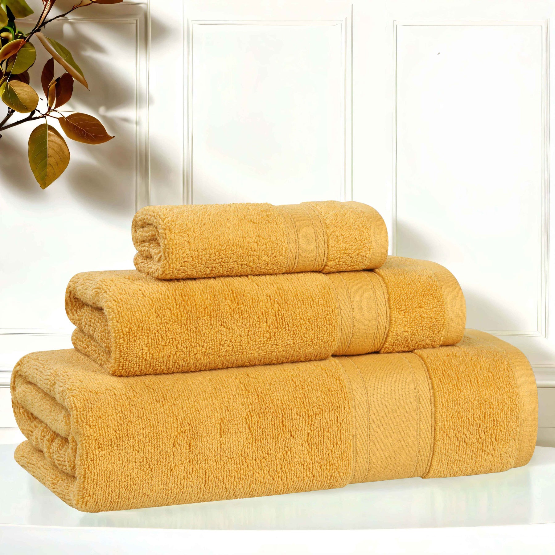 Belmont Zero Twist Cotton Medium Weight 3 Piece Towel Set - Towel Set by Superior