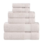 Belmont Zero Twist Cotton Medium Weight 6 Piece Towel Set - Towel Set by Superior