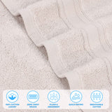 Belmont Zero Twist Cotton Medium Weight 6 Piece Towel Set - Towel Set by Superior