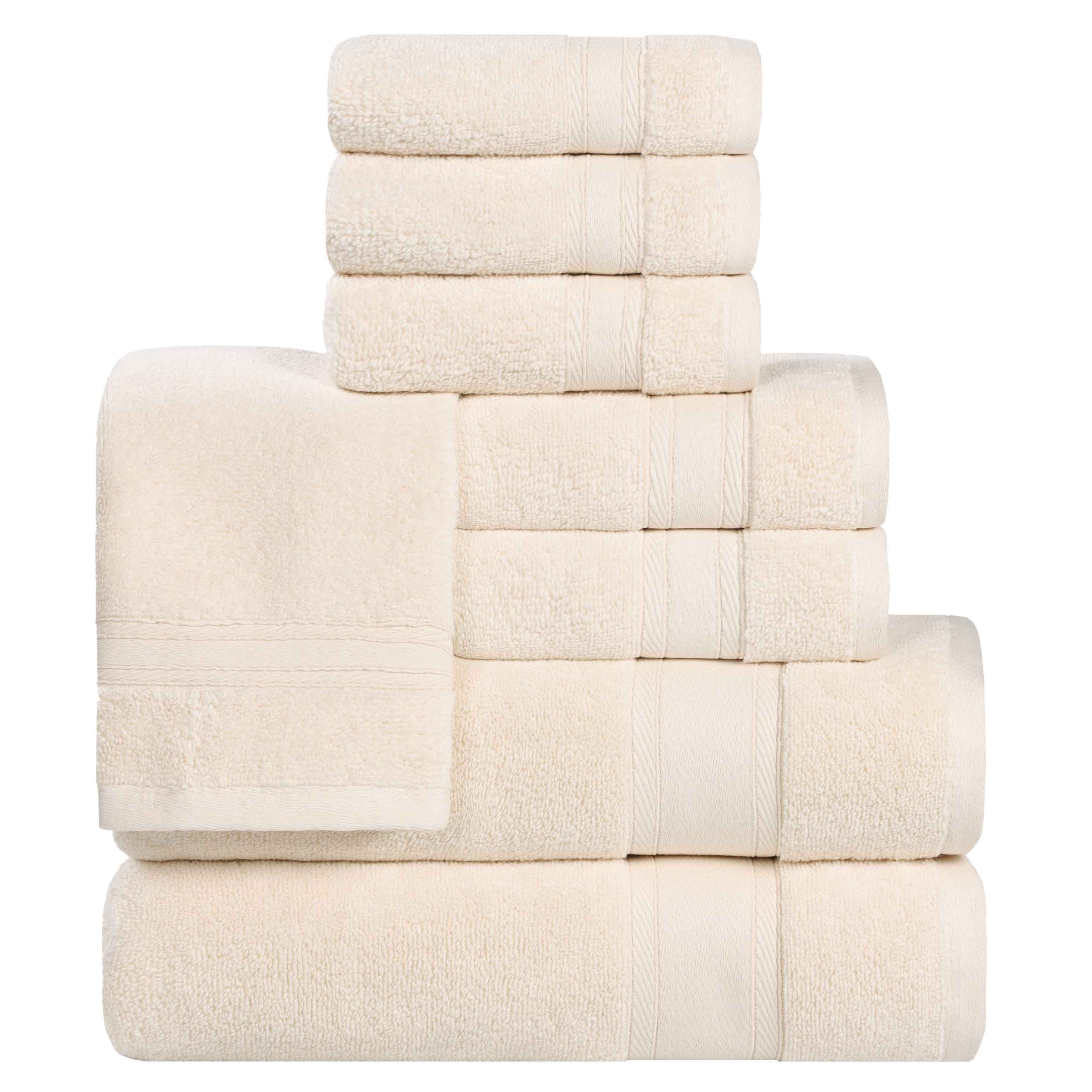 Belmont Zero Twist Cotton Medium Weight 8 Piece Towel Set - Towel Set by Superior