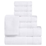 Belmont Zero Twist Cotton Medium Weight 8 Piece Towel Set - Towel Set by Superior