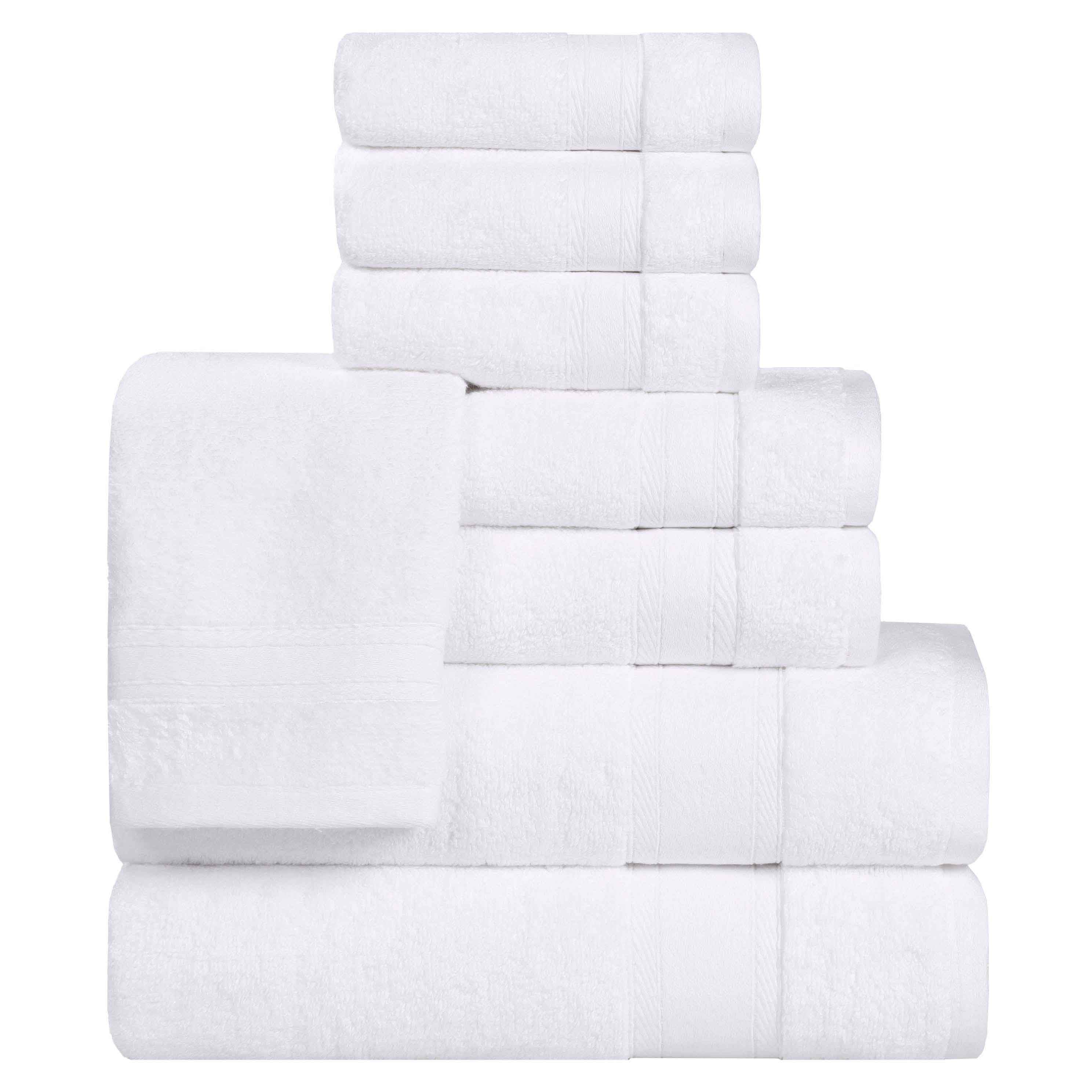 Belmont Zero Twist Cotton Medium Weight 8 Piece Towel Set - Towel Set by Superior