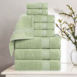 Belmont Zero Twist Cotton Medium Weight 9 Piece Towel Set - Towel Set by Superior