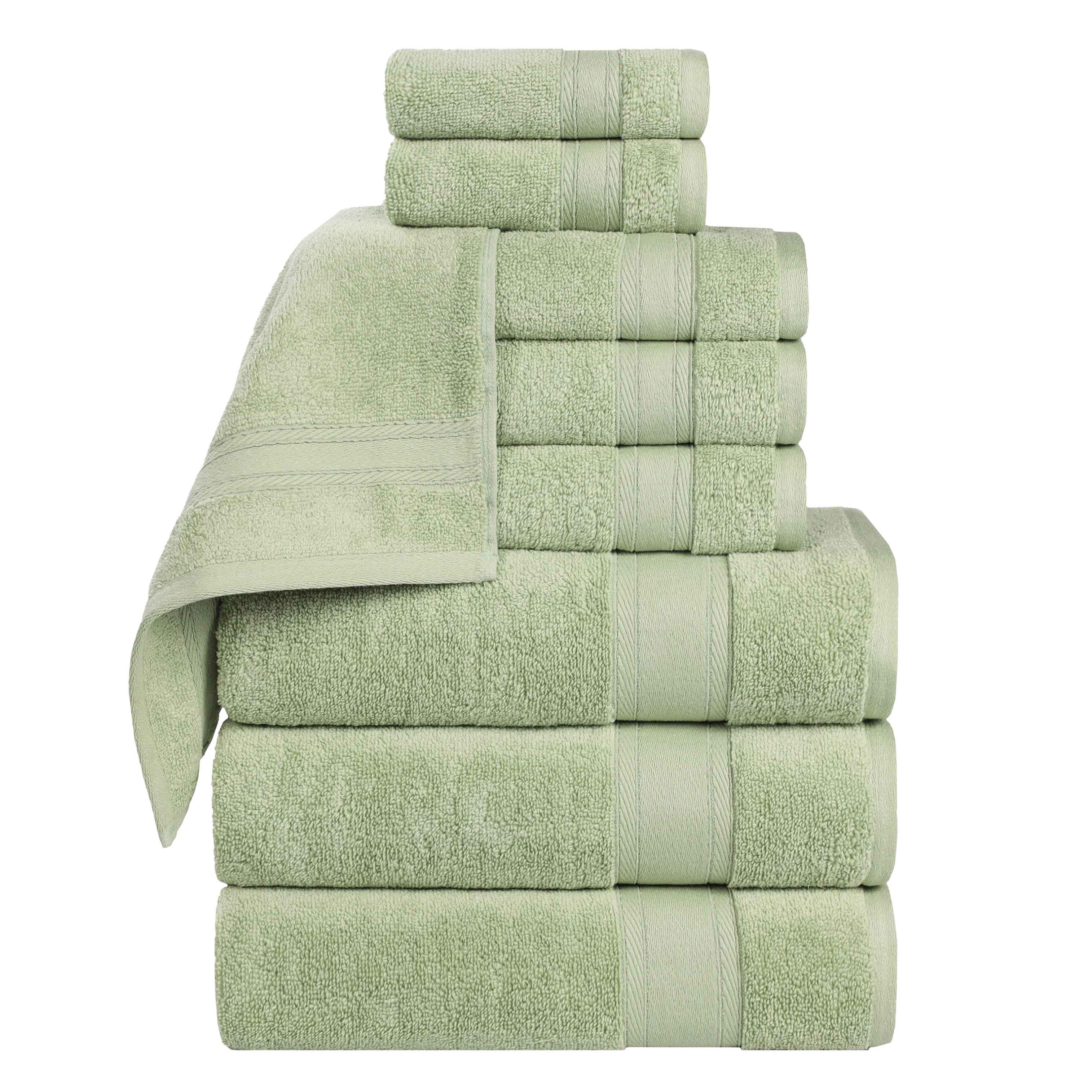 Belmont Zero Twist Cotton Medium Weight 9 Piece Towel Set - Towel Set by Superior