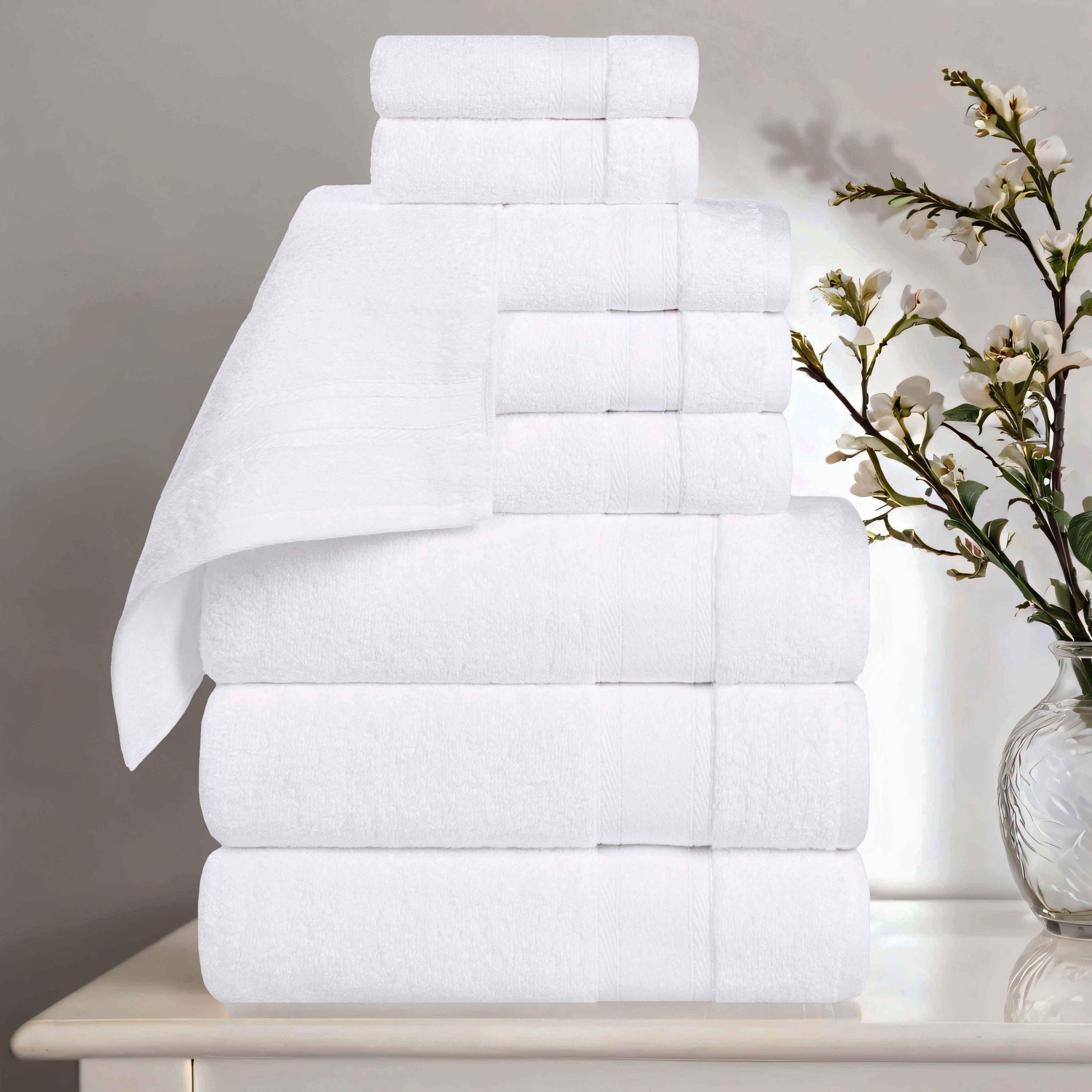 Belmont Zero Twist Cotton Medium Weight 9 Piece Towel Set - Towel Set by Superior