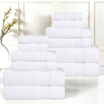 Belmont Zero Twist Cotton Medium Weight Absorbent 12 Piece Towel Set - Towel Set by Superior