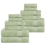 Belmont Zero Twist Cotton Medium Weight Absorbent 12 Piece Towel Set - Towel Set by Superior