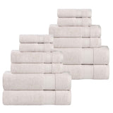 Belmont Zero Twist Cotton Medium Weight Absorbent 12 Piece Towel Set - Towel Set by Superior