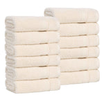 Belmont Zero Twist Cotton Medium Weight Face Towels, Set of 12 - Face Towel by Superior