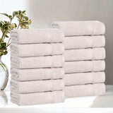 Belmont Zero Twist Cotton Medium Weight Face Towels, Set of 12 - Face Towel by Superior