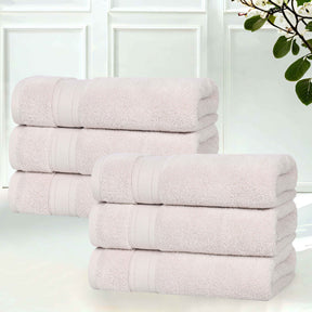 Belmont Zero Twist Cotton Medium Weight Hand Towels, Set of 6 - Hand Towel by Superior