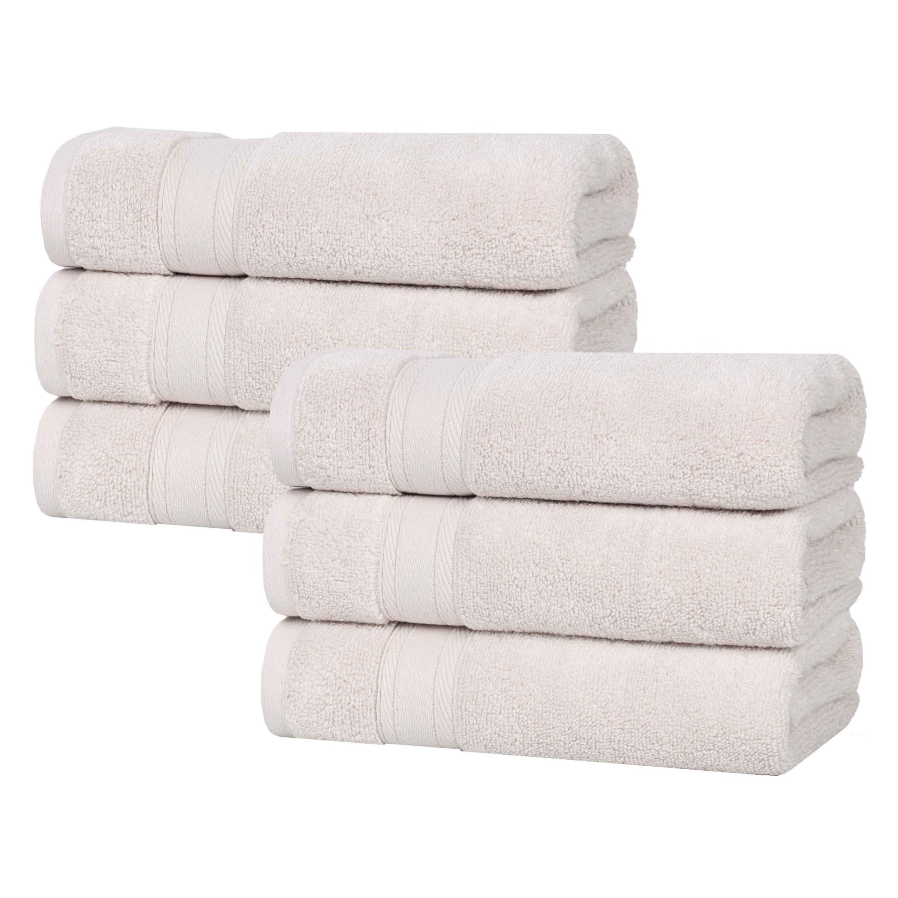 Belmont Zero Twist Cotton Medium Weight Hand Towels, Set of 6 - Hand Towel by Superior